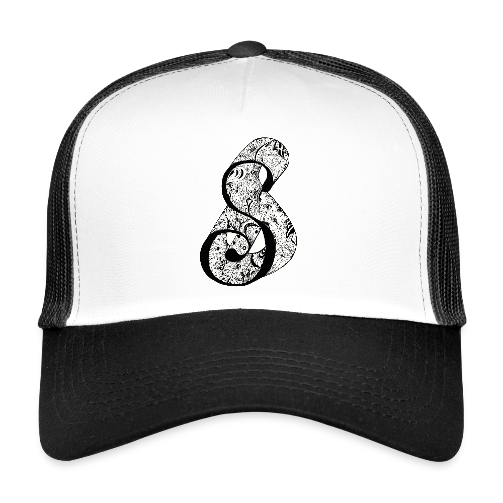 Trucker Cap - Weiß/Schwarz