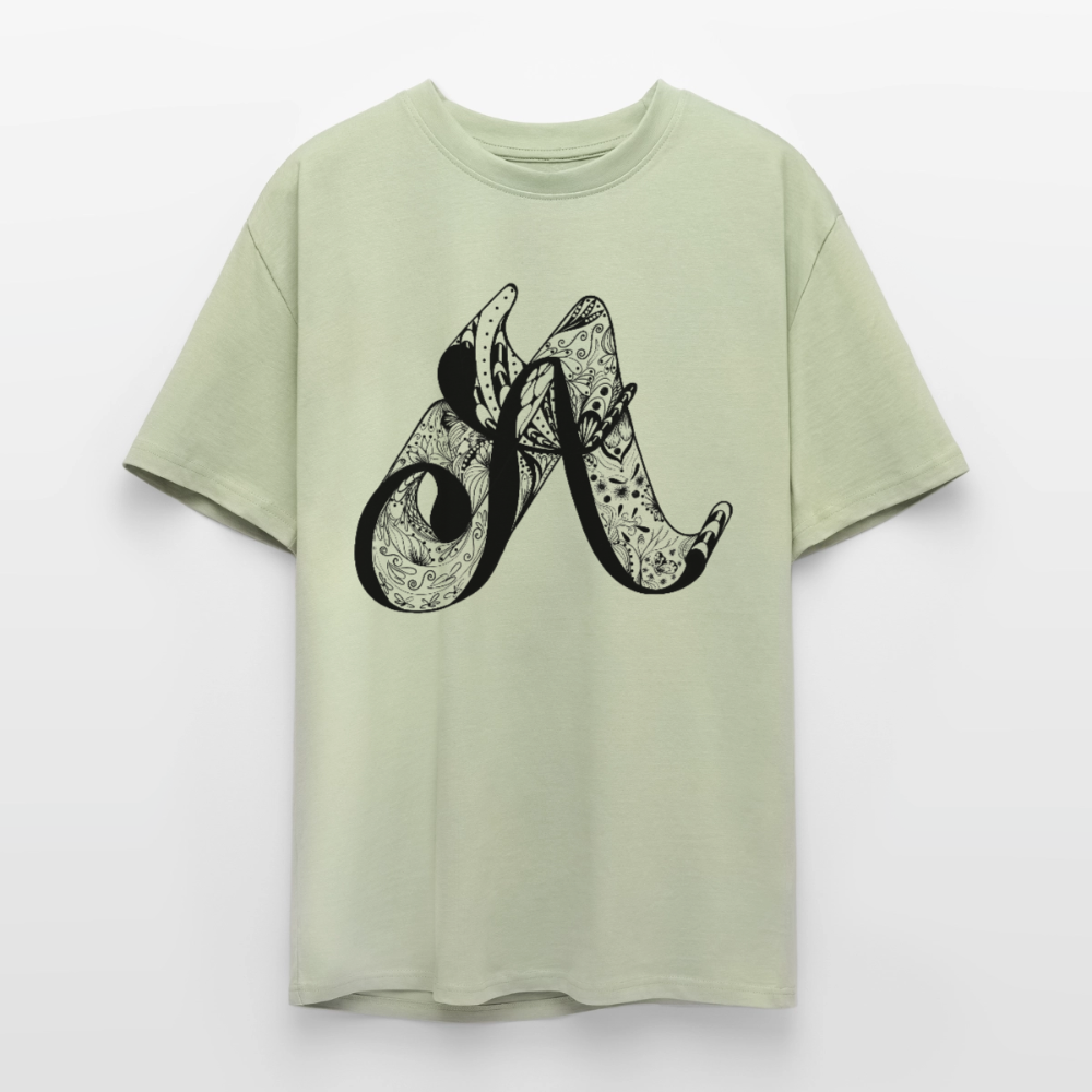 Heavy Oversize T-Shirt - Leichtes Salbeigrün 