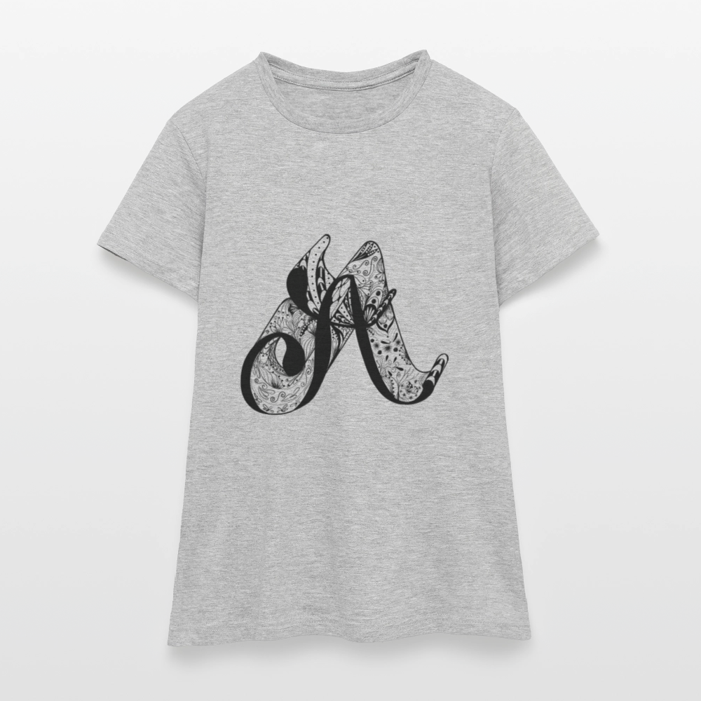 Frauen T-Shirt - Grau meliert
