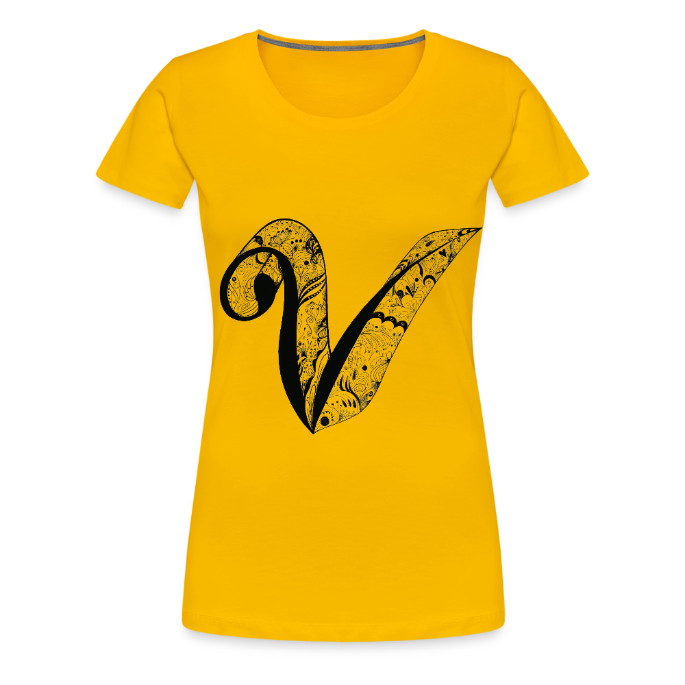Frauen Premium T-Shirt - Sonnengelb