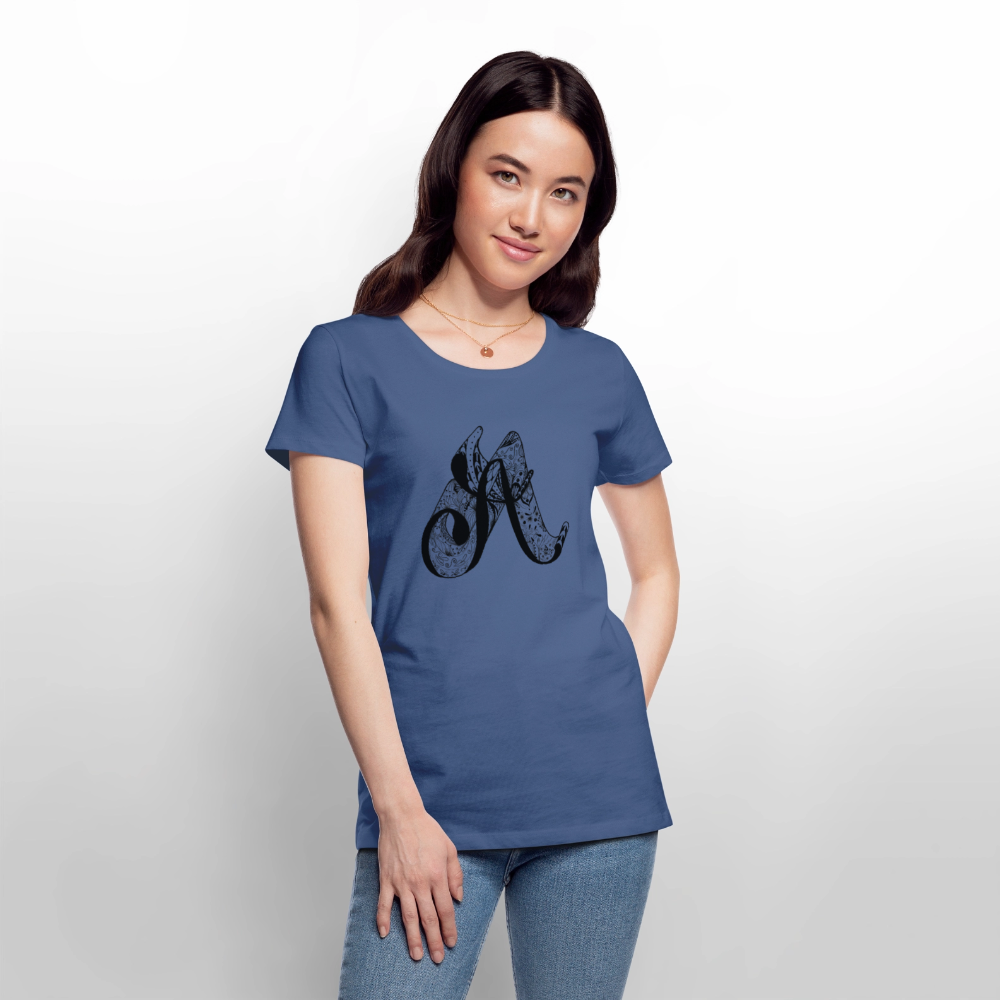 Frauen Premium T-Shirt - Taubenblau
