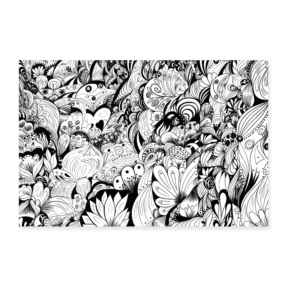 Poster 30x20 cm - Weiß