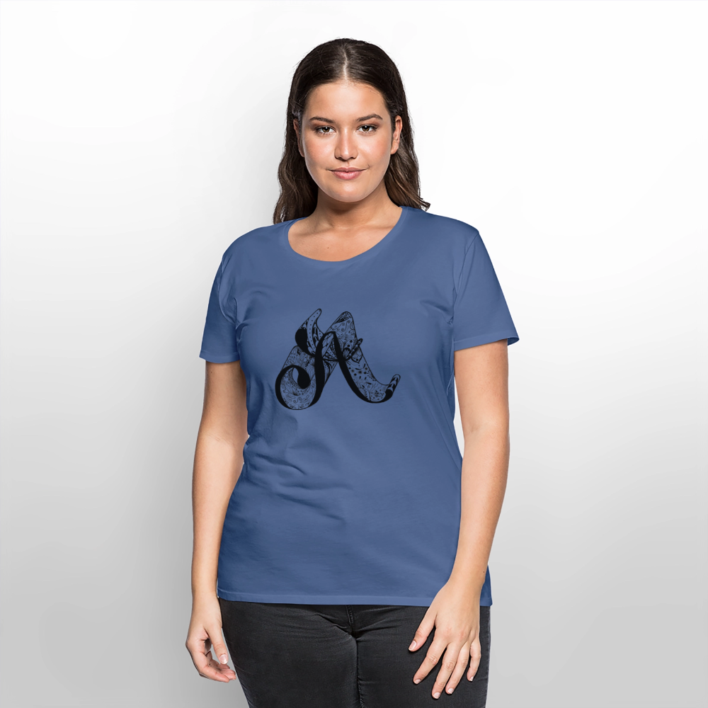 Frauen Premium T-Shirt - Taubenblau