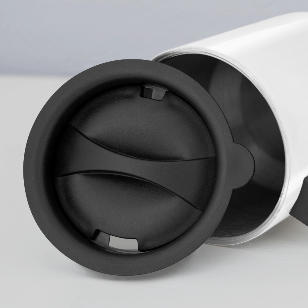 Thermobecher mit Tragegriff  "I love you" - Weiß