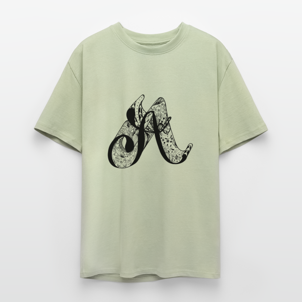 Heavy Oversize T-Shirt - Leichtes Salbeigrün 