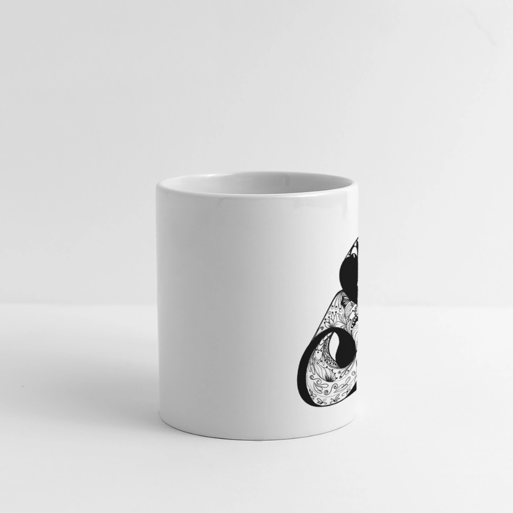 Panoramatasse Buchstabe"A" - Weiß