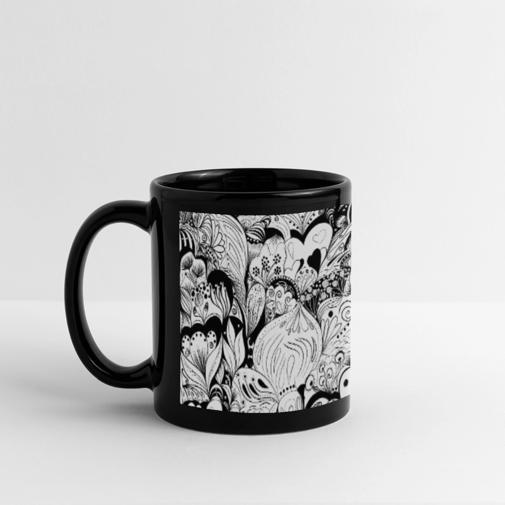 Intuitive Lines-Schwarz- Weiss Tasse - Schwarz