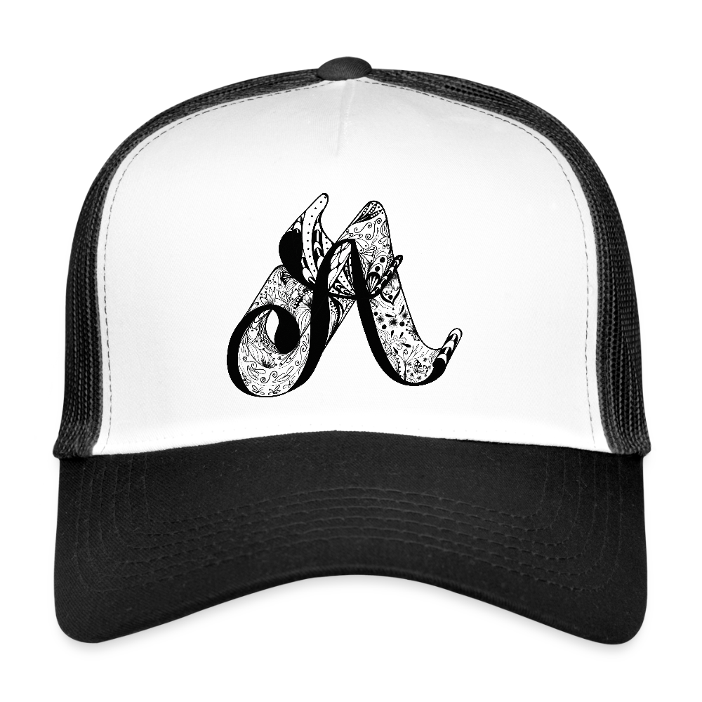Trucker Cap - Weiß/Schwarz