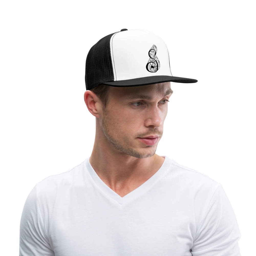 Trucker Cap - Weiß/Schwarz