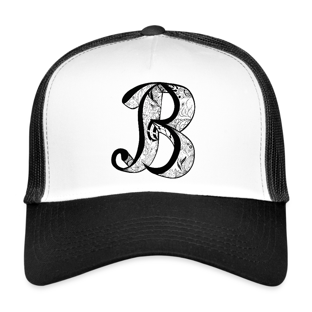 Trucker Cap - Weiß/Schwarz