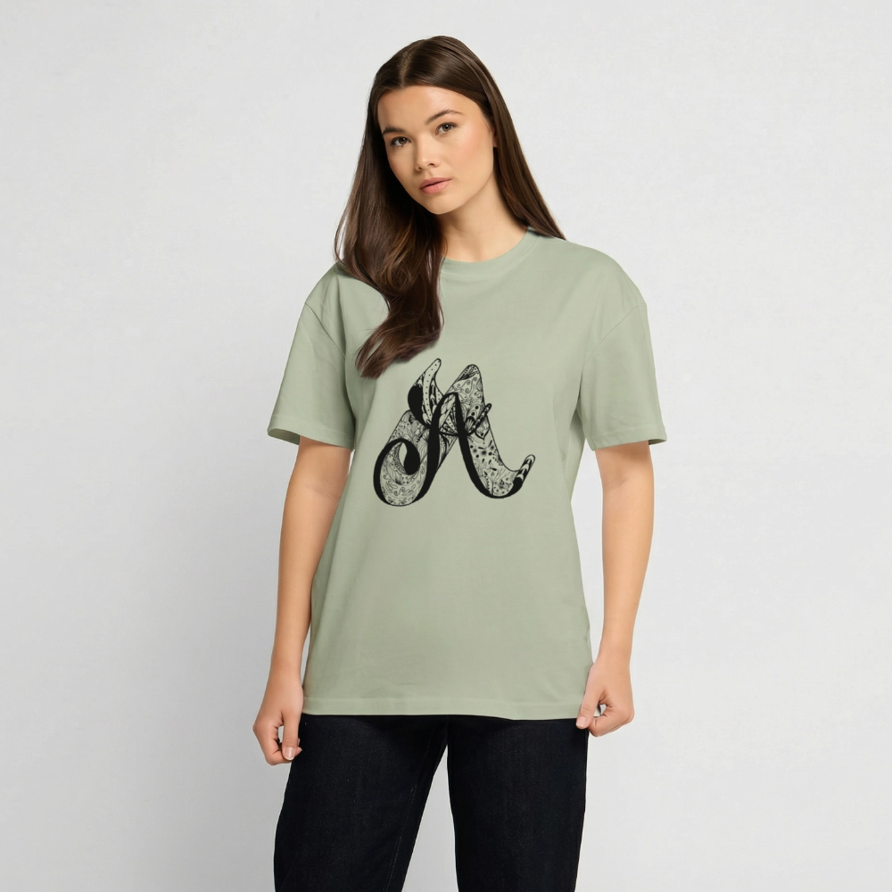 Heavy Oversize T-Shirt - Leichtes Salbeigrün 