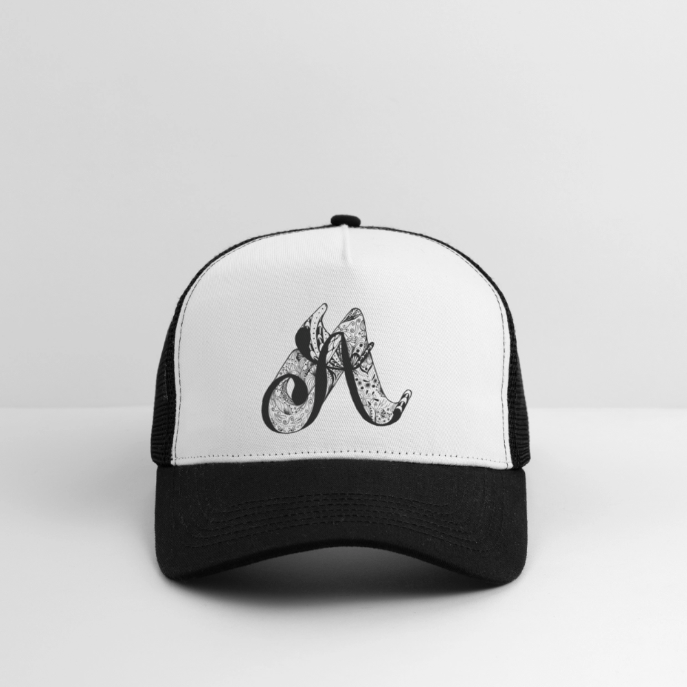 Trucker Cap - Weiß/Schwarz