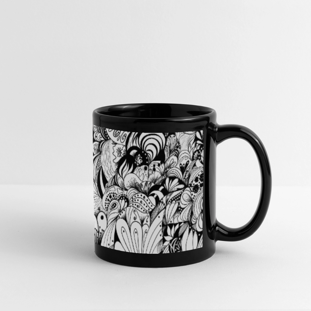 Intuitive Lines-Schwarz- Weiss Tasse - Schwarz