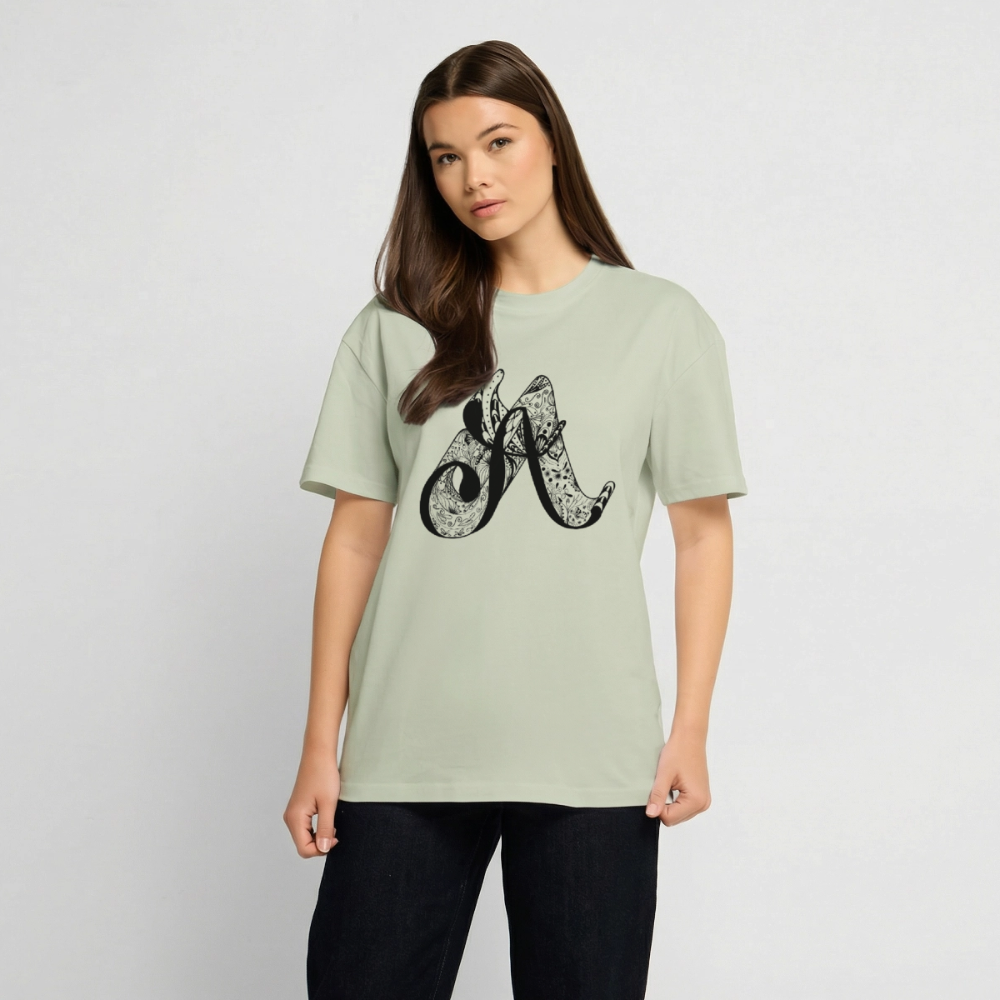 Heavy Oversize T-Shirt - Leichtes Salbeigrün 