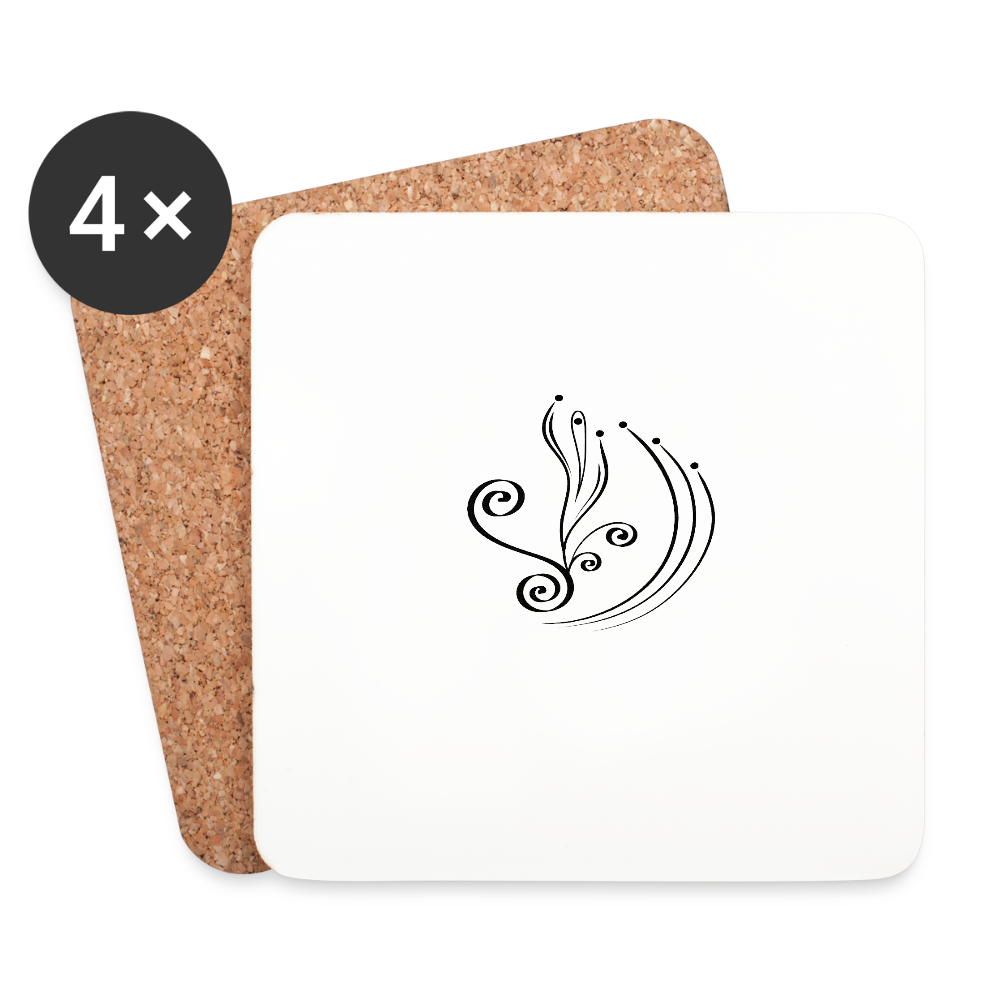 Untersetzer (4er-Set) - Weiß
